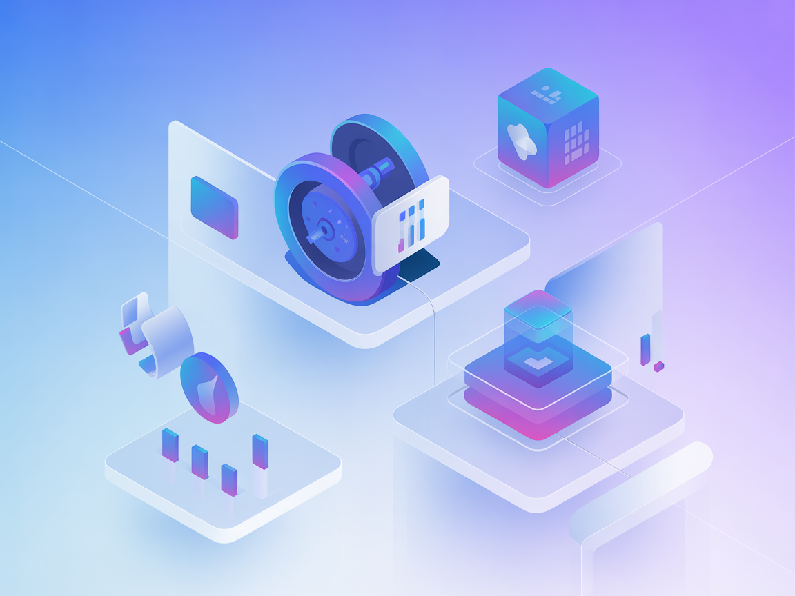 Minimalist vector showing security scanning and code