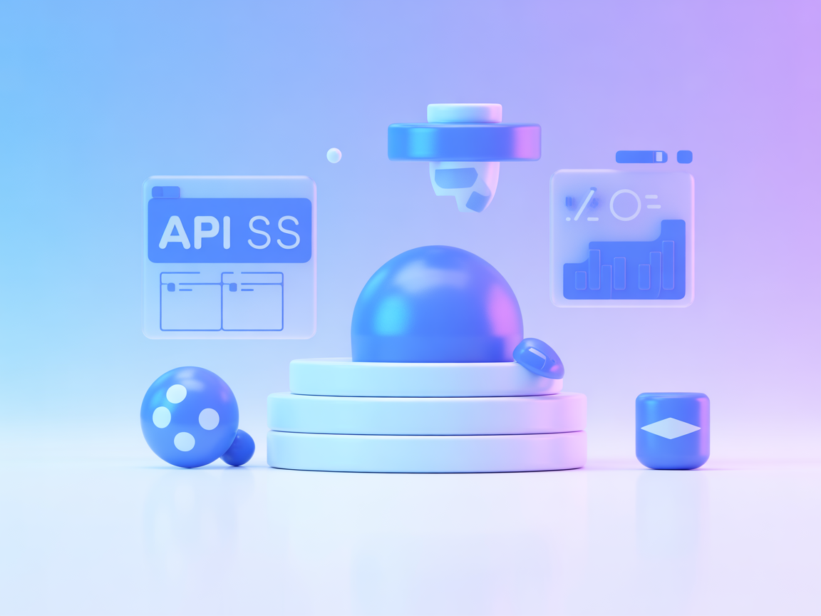 Minimalist vector showing automated API test execution