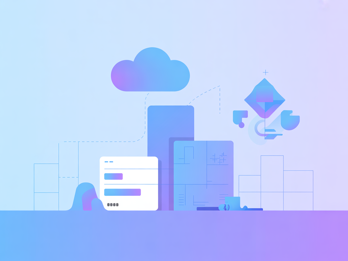 Minimalist vector illustration representing Snowflake database integration with AI tools