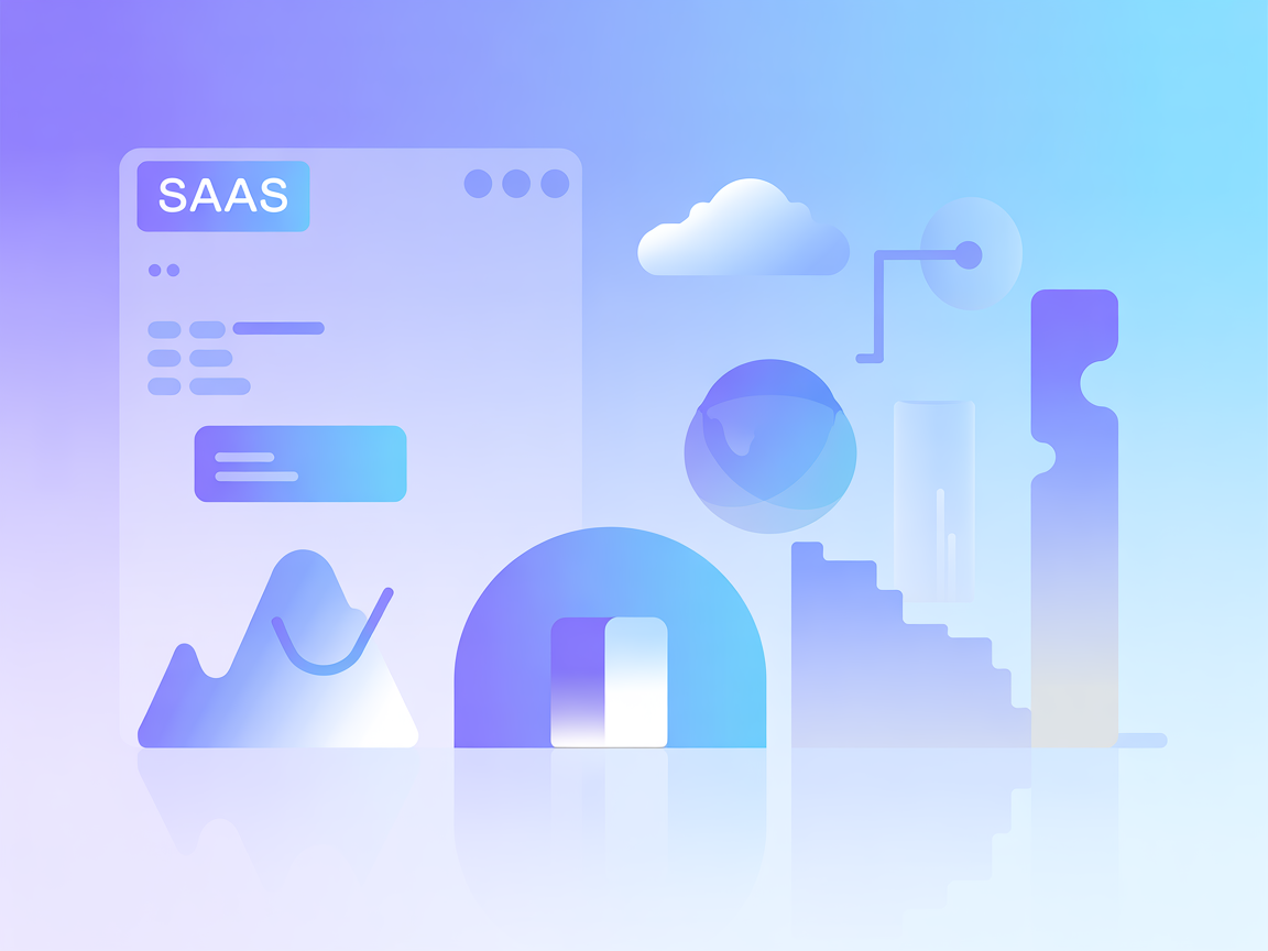 Minimalist vector illustration of Things3 task and project management tools