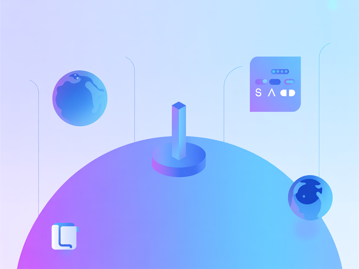 Minimalist SaaS illustration of AI-powered collaboration in Coda