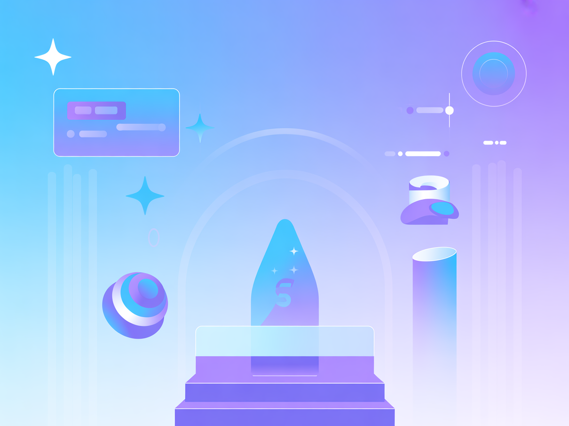 Minimalist vector image showing easy installation process