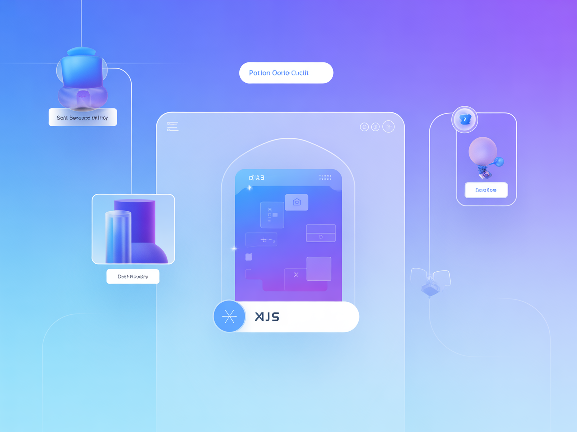 Vector graphic of cloud data search and document icons for Naver integration