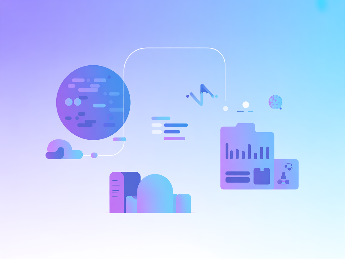 Minimalist vector Linear integration illustration