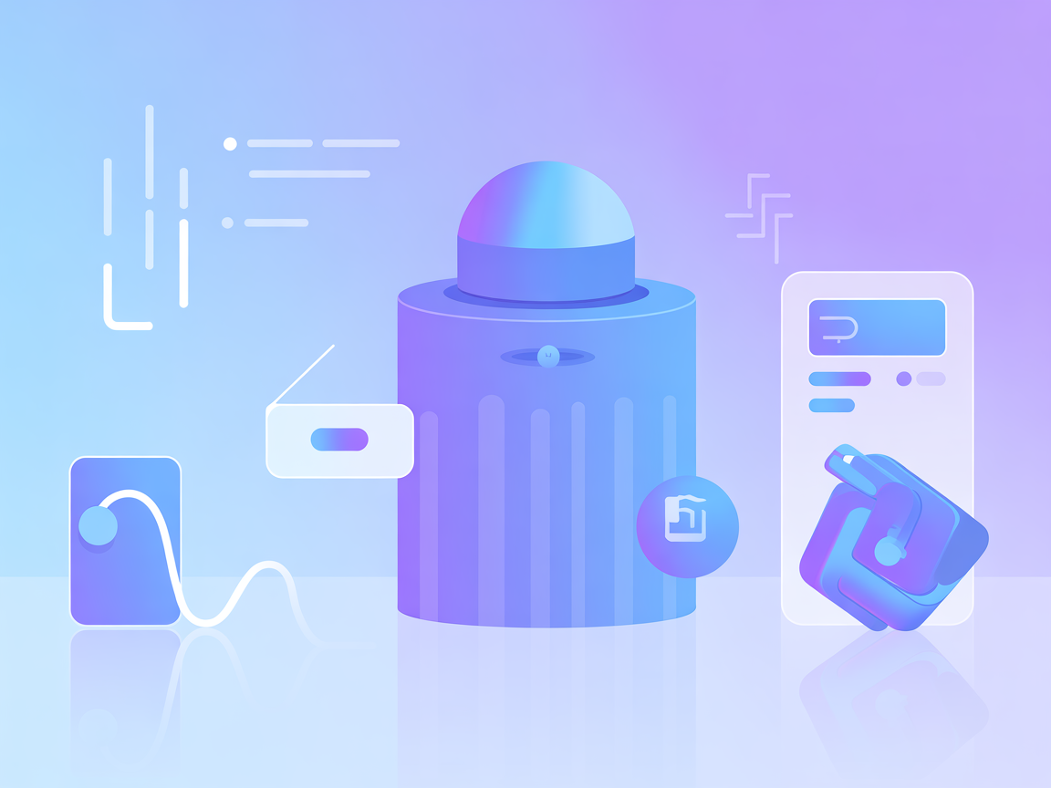 Minimalist vector illustration showing automated Telegram message management