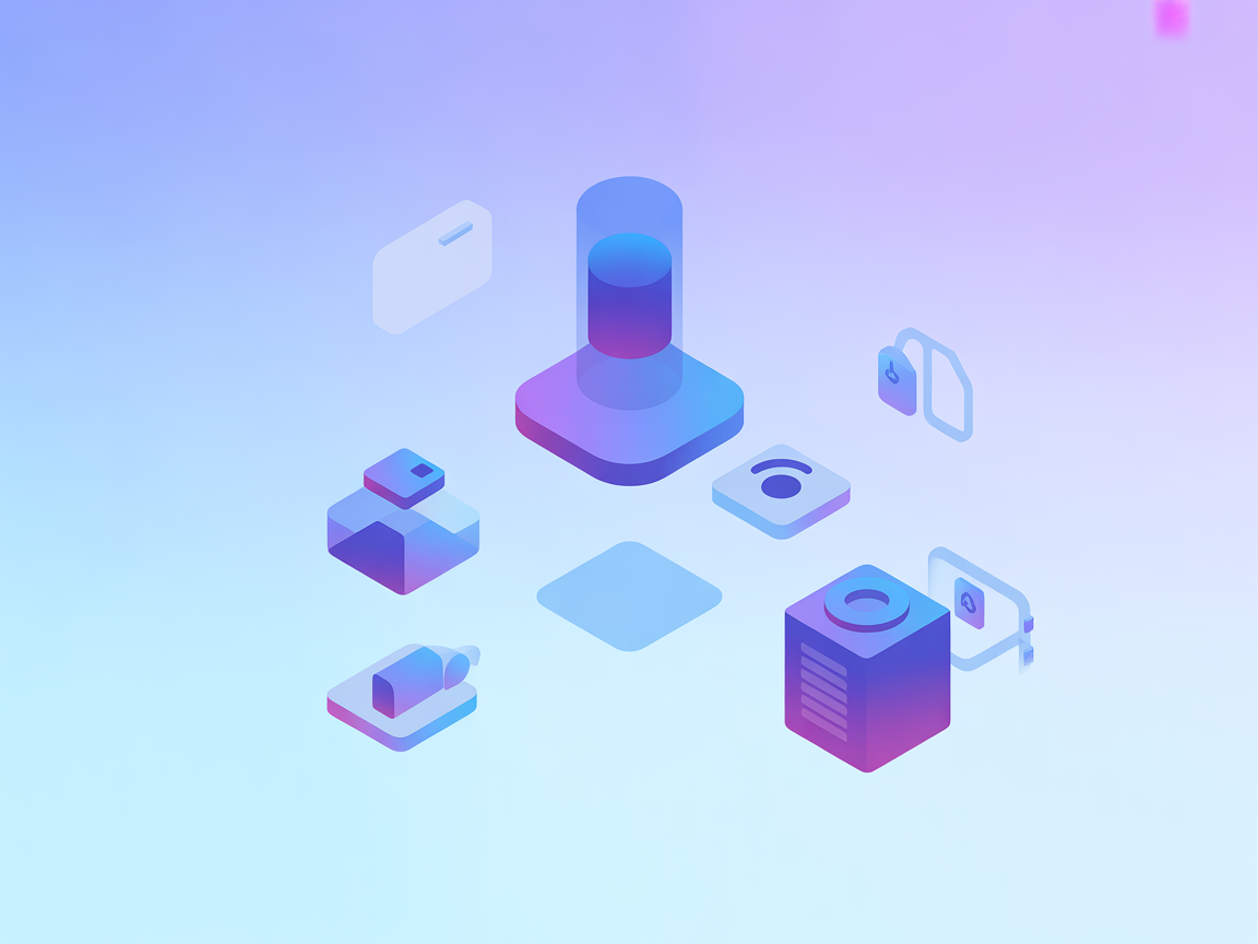 Minimalist vector illustration representing Algorand MCP blockchain integration