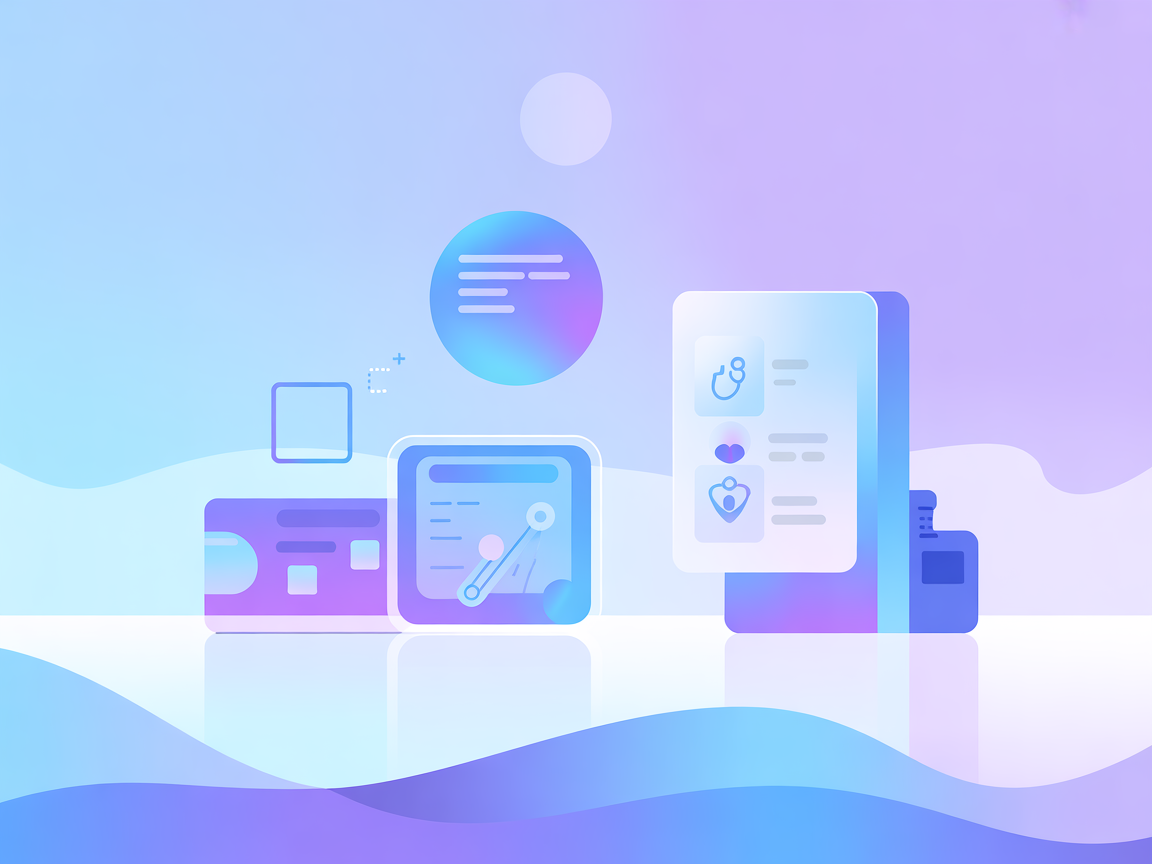 Minimalist SaaS AI workflow automation vector illustration