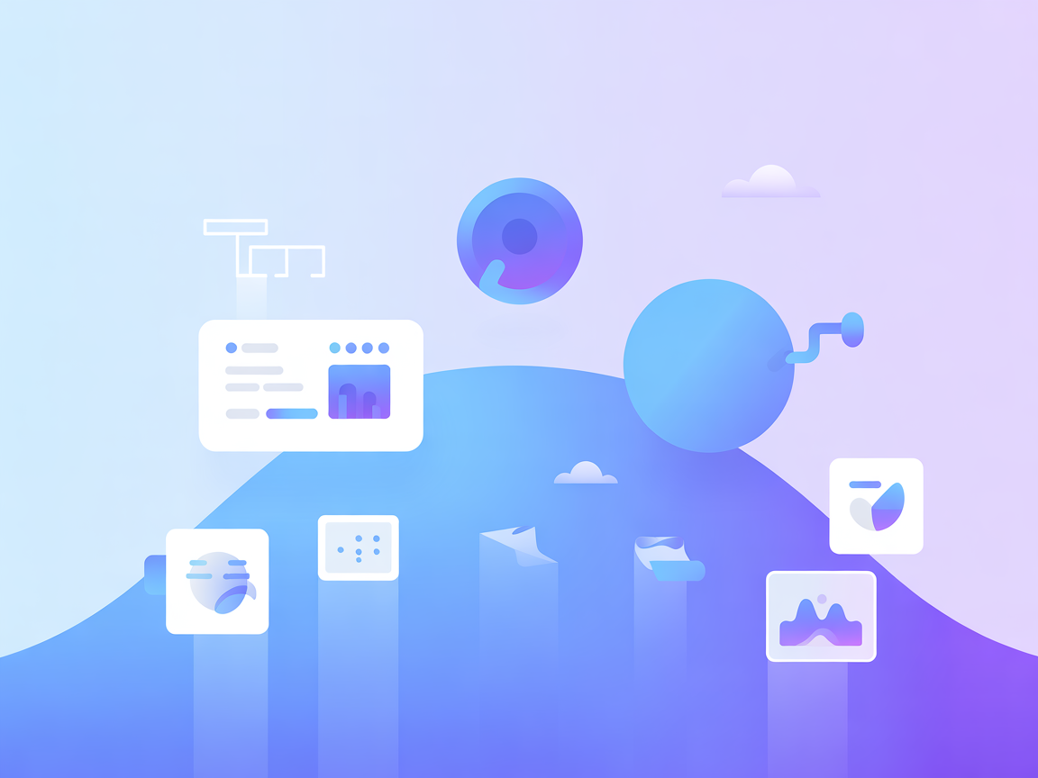 Minimalist vector image representing flexible API connectivity