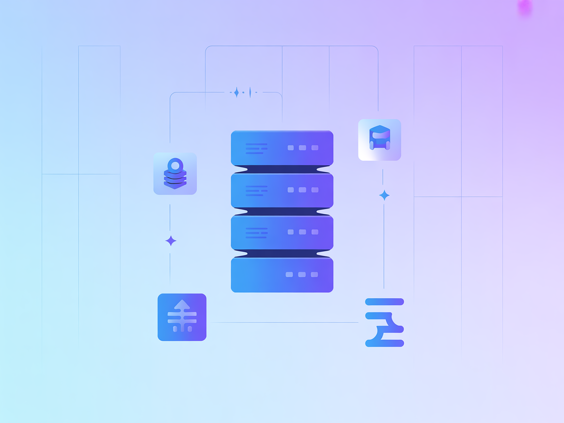 AI server managing catalog functions illustration