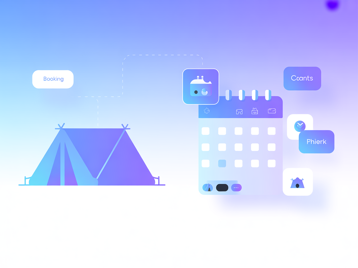 Minimalist booking and confirmation illustration