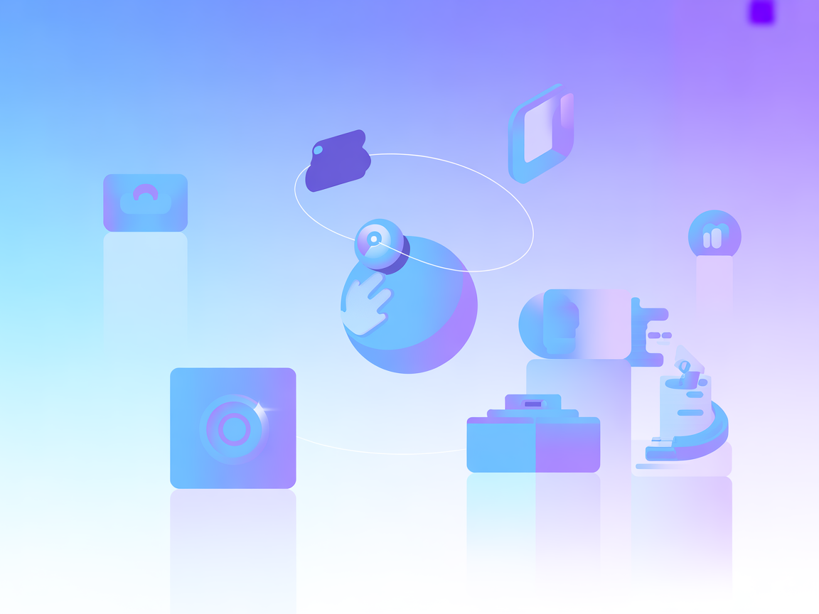 Minimalist vector showing SaaS API integrations in a digital environment