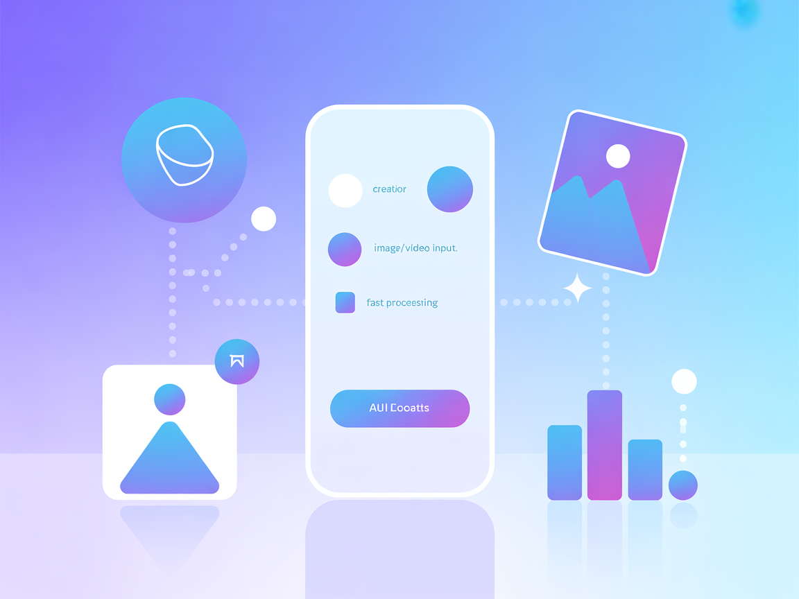 Text-to-speech avatar animation with speech bubble minimal SaaS illustration