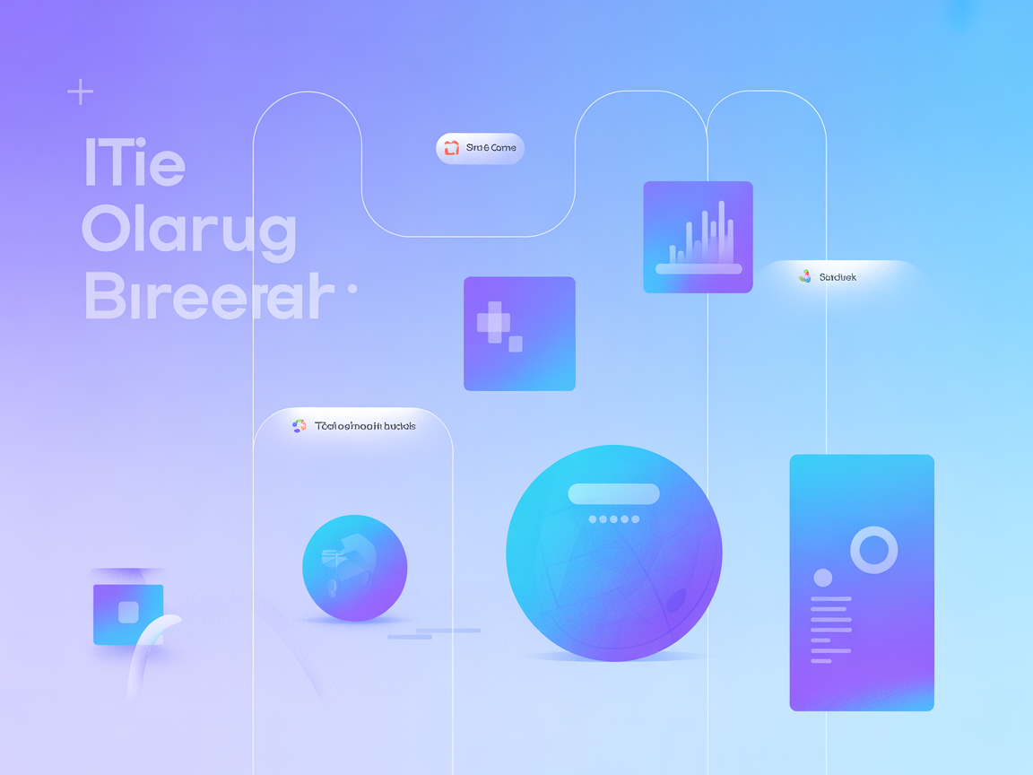 Minimalist SaaS vector with LLM and extraction icons