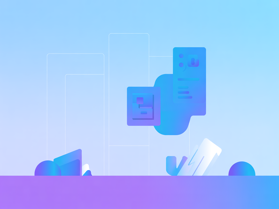 Vector icons showing real-time data flow from SEC to AI assistant