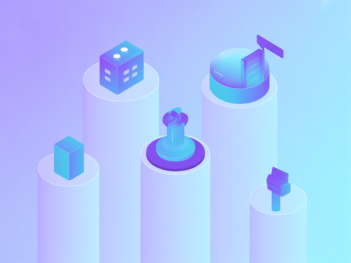 Minimalist SaaS environment with database and server icons