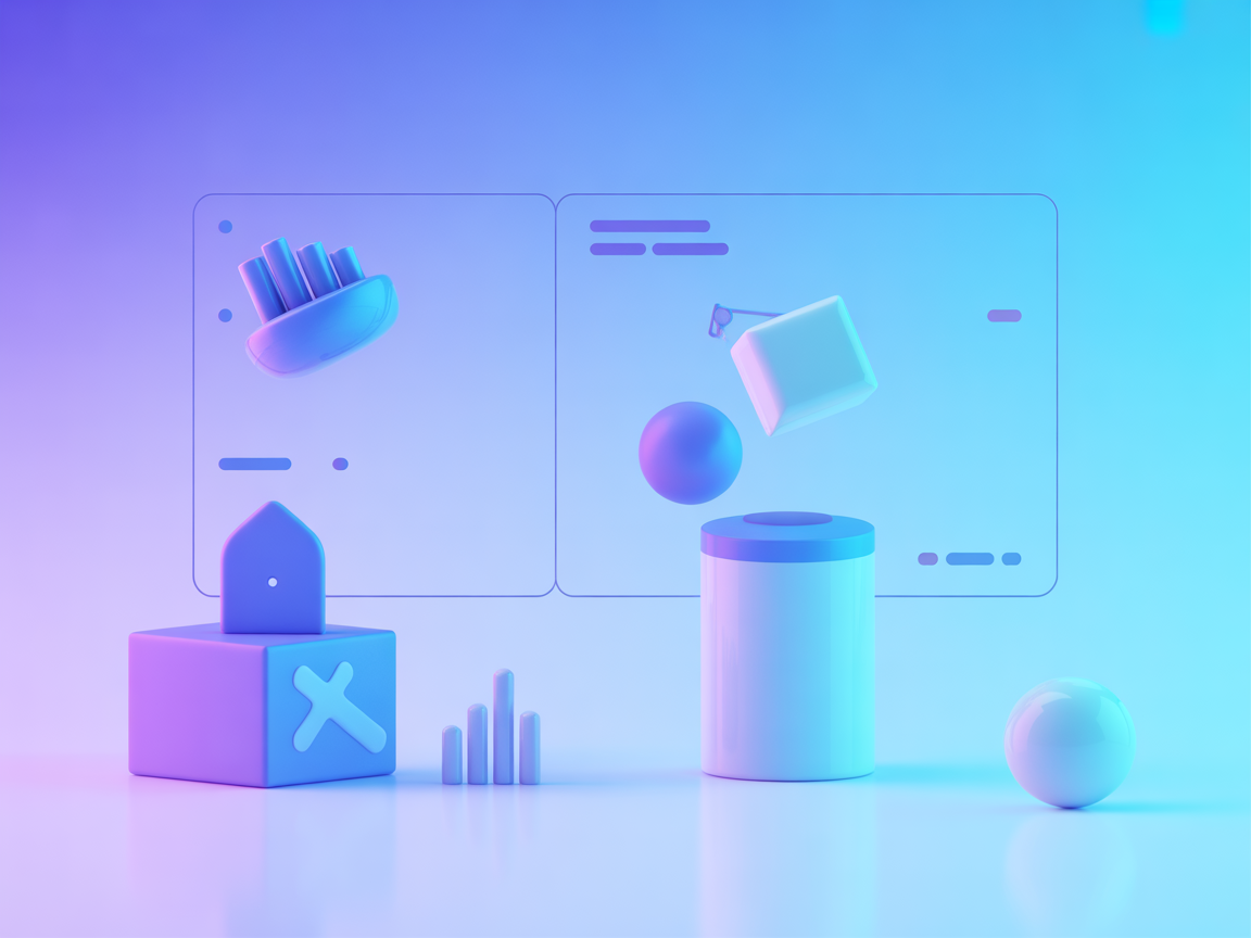 Vector illustration of AI controlling workflow automation