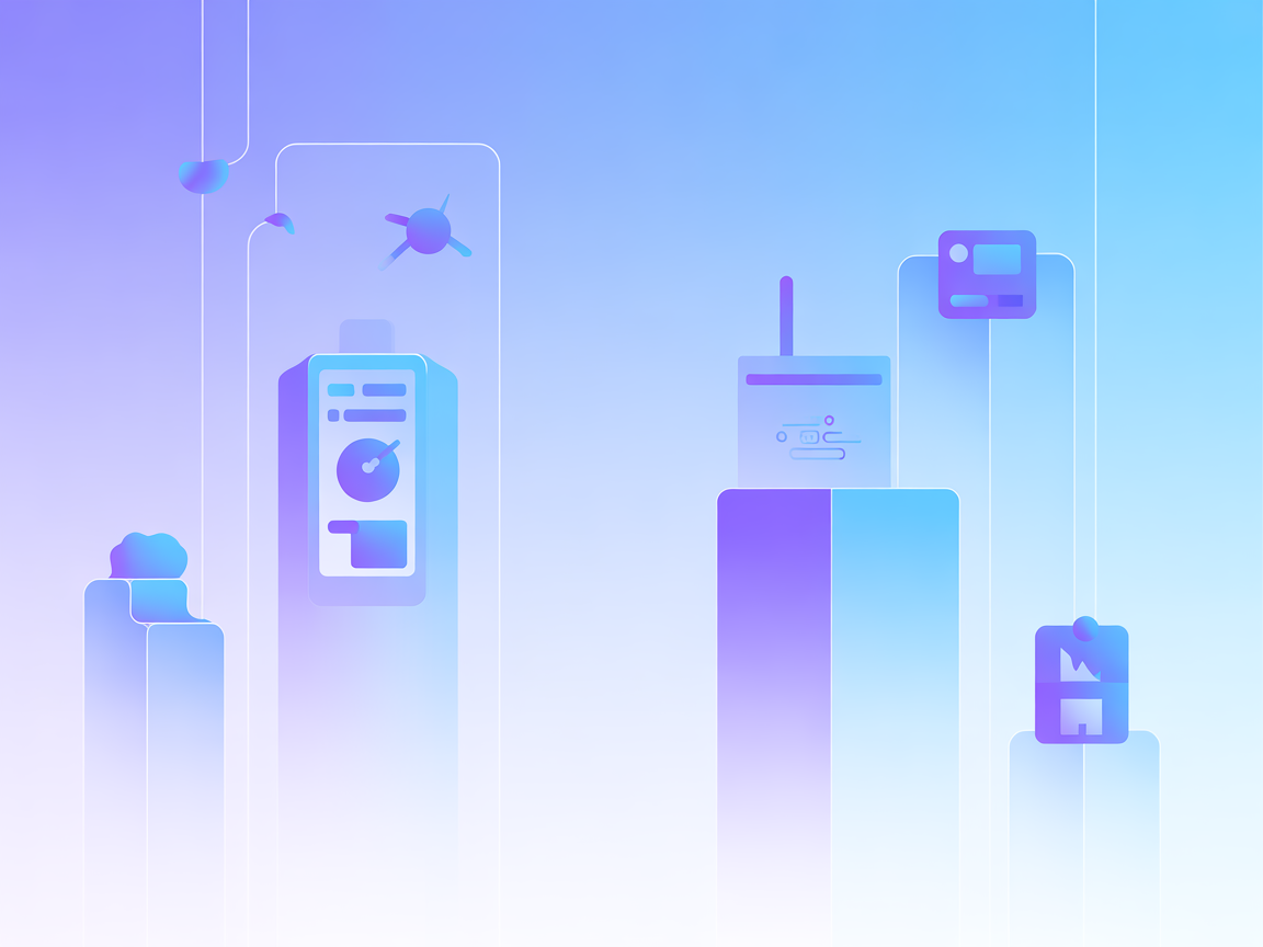 Vector illustration of automated terminal tasks