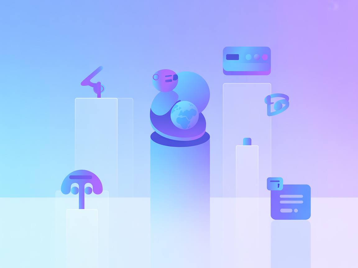 Minimalist SaaS configuration and integration illustration