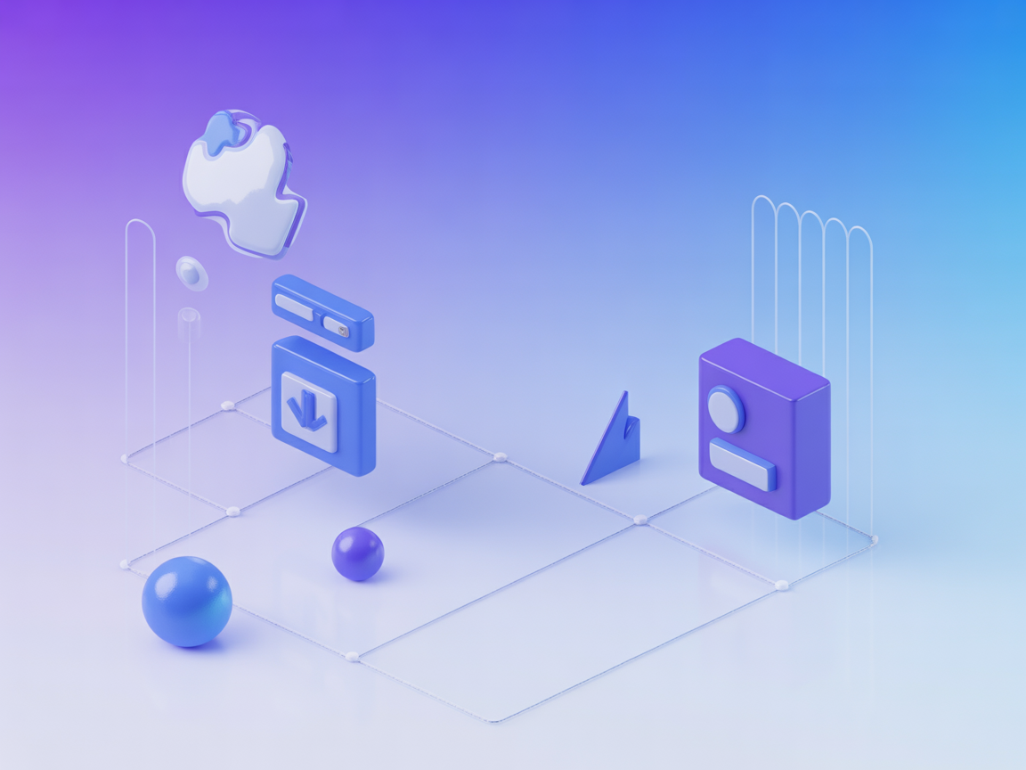 Minimalist websearch feature vector illustration