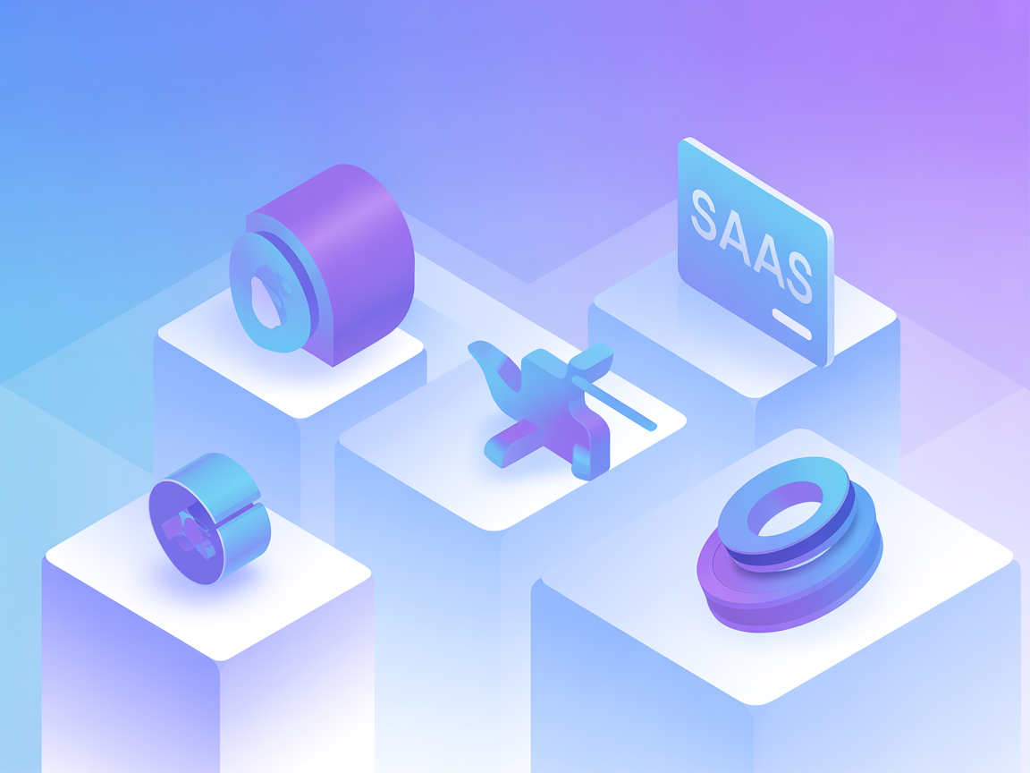 Minimalist SaaS vector showing model context integration