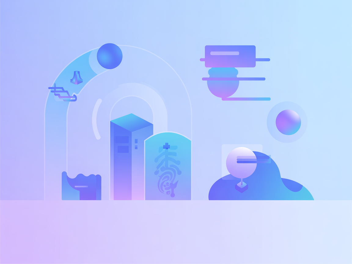 Minimalist vector SaaS illustration representing AI image generation and editing