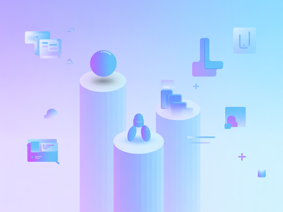 Minimalist illustration of AI generating shaders