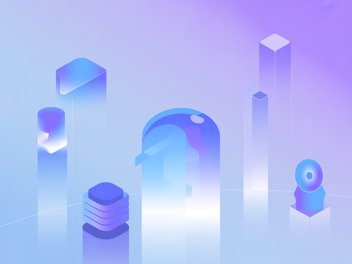 Smart contract interaction vector illustration