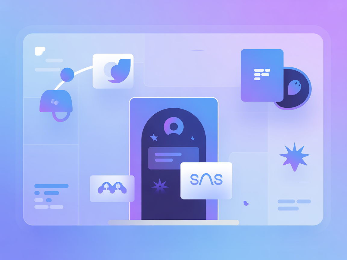 Minimalist vector illustration symbolizing unified chat API integration