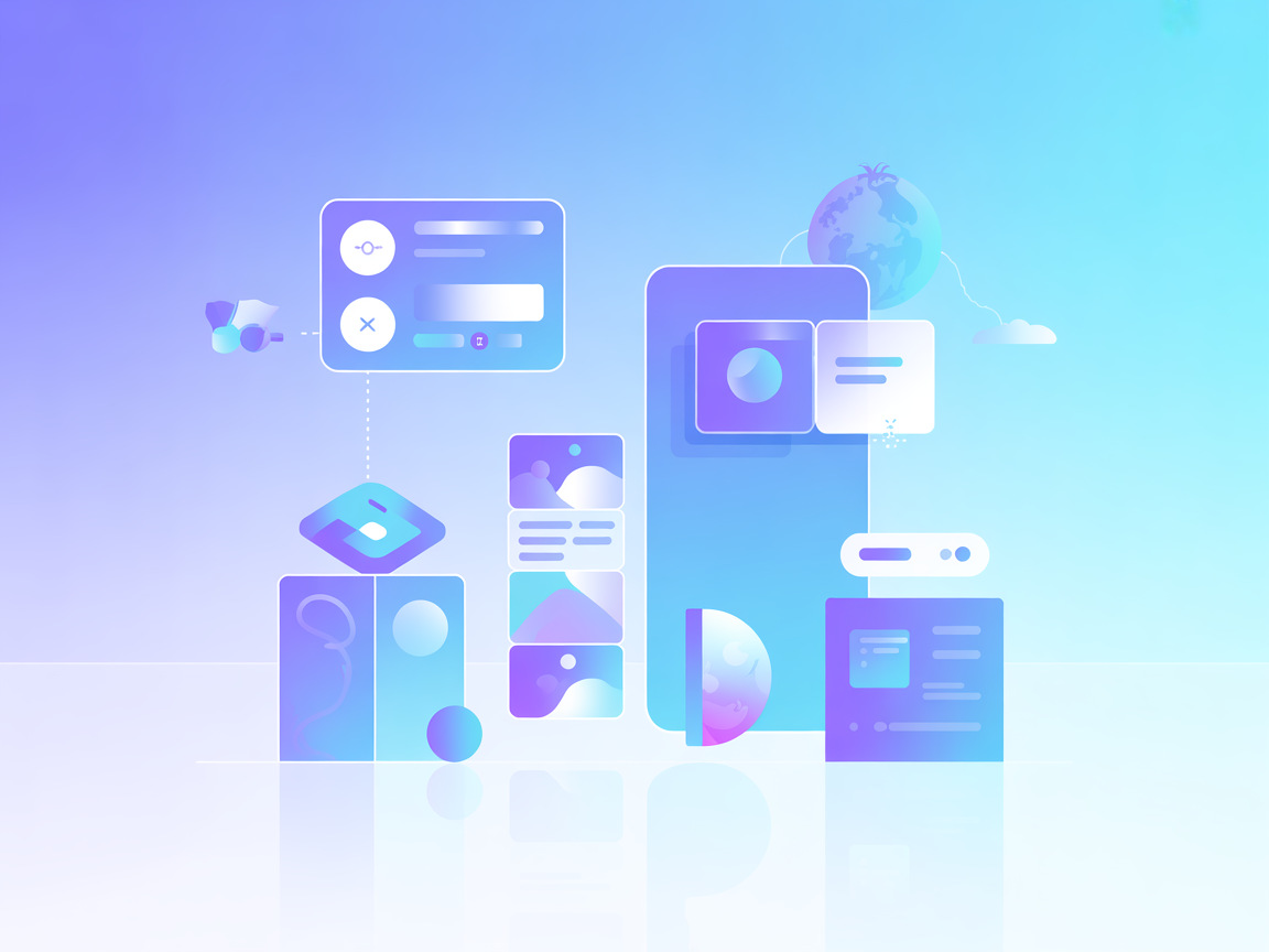Minimalist SaaS AI integration illustration