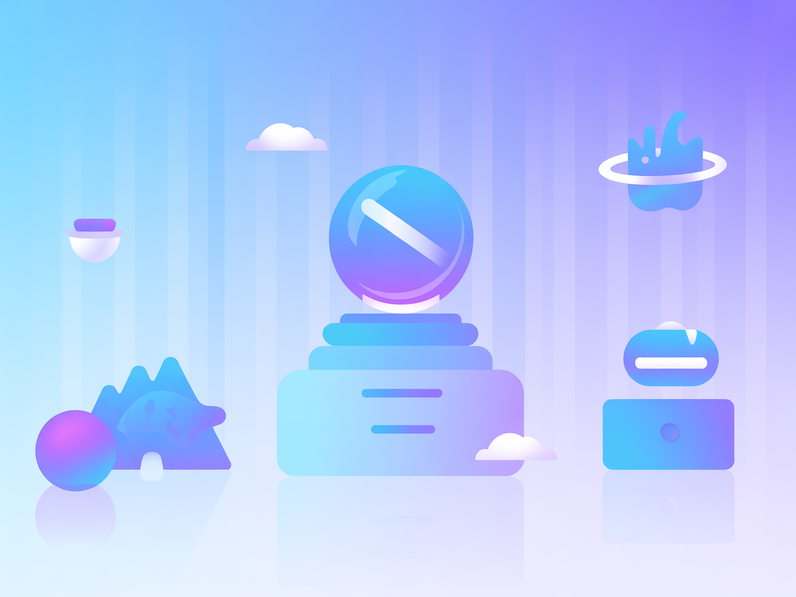 Minimalist vector illustration representing financial data integration with AI