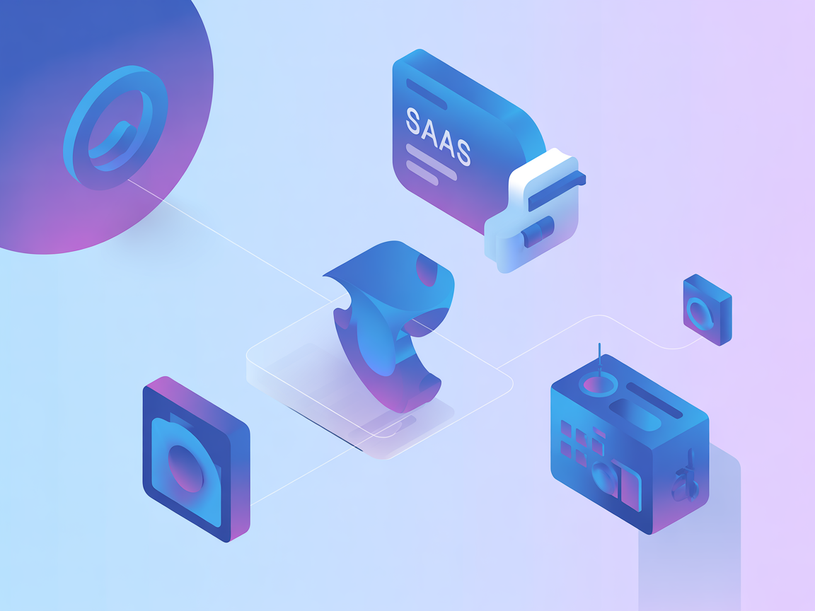 Minimalist SaaS vector for dashboard and datasource management