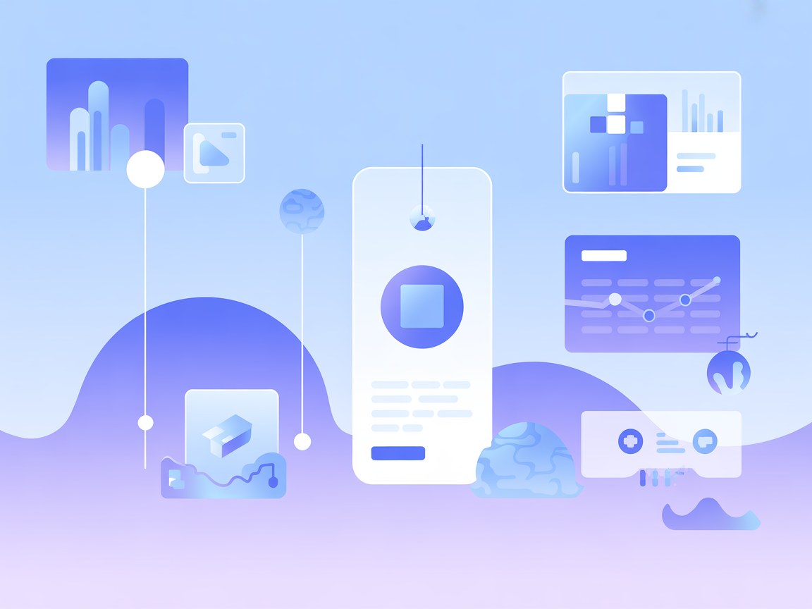 Minimalist illustration for AI search and image retrieval