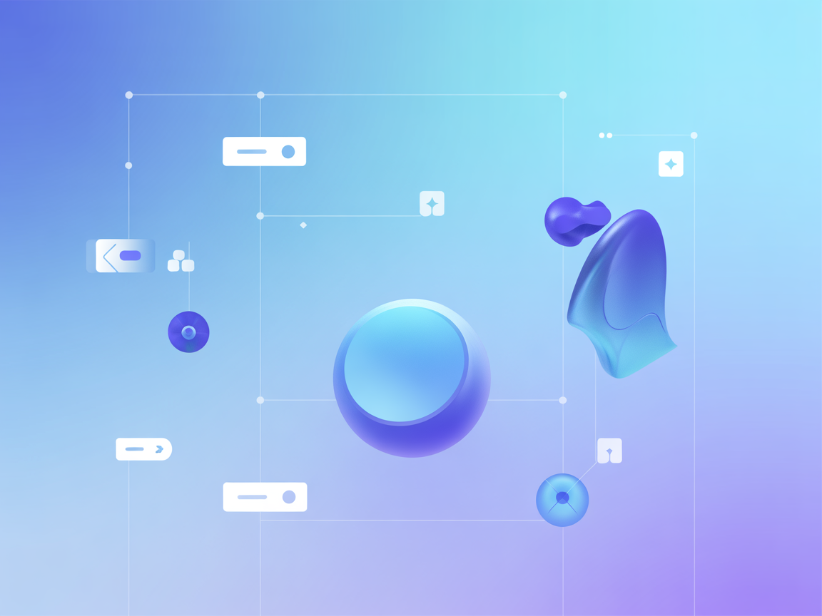 Minimalist illustration for AI integration with MySQL