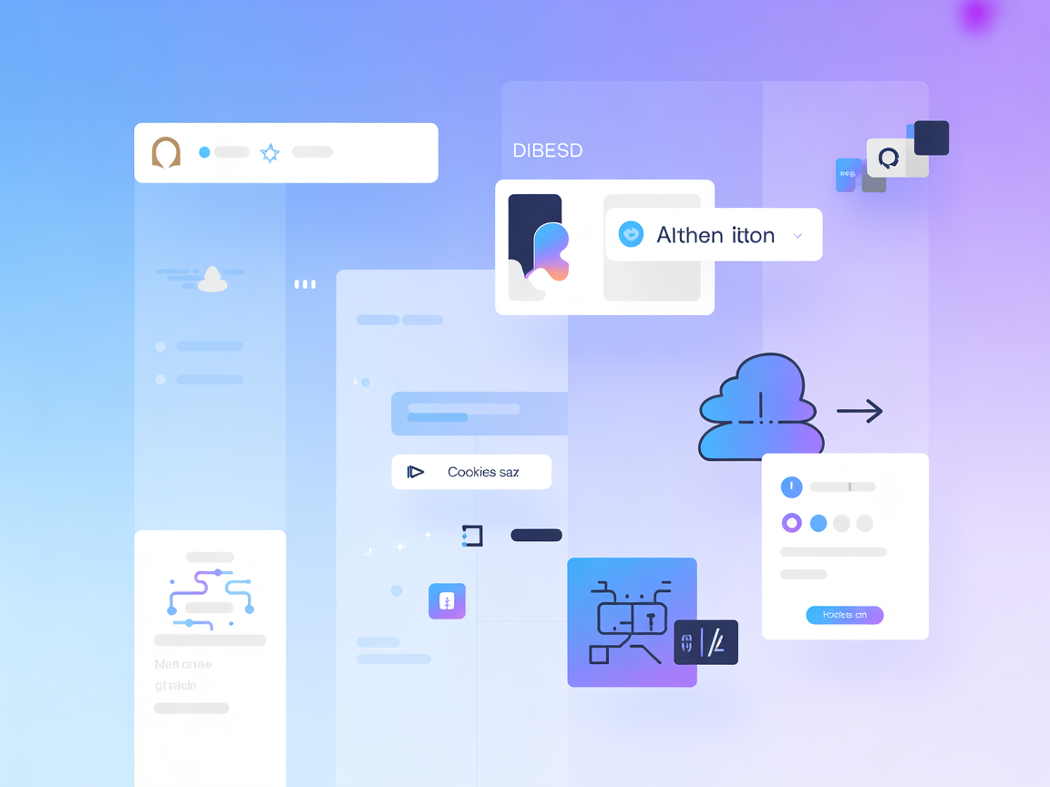 Minimalist icons for authentication, cookies, search, and CLI