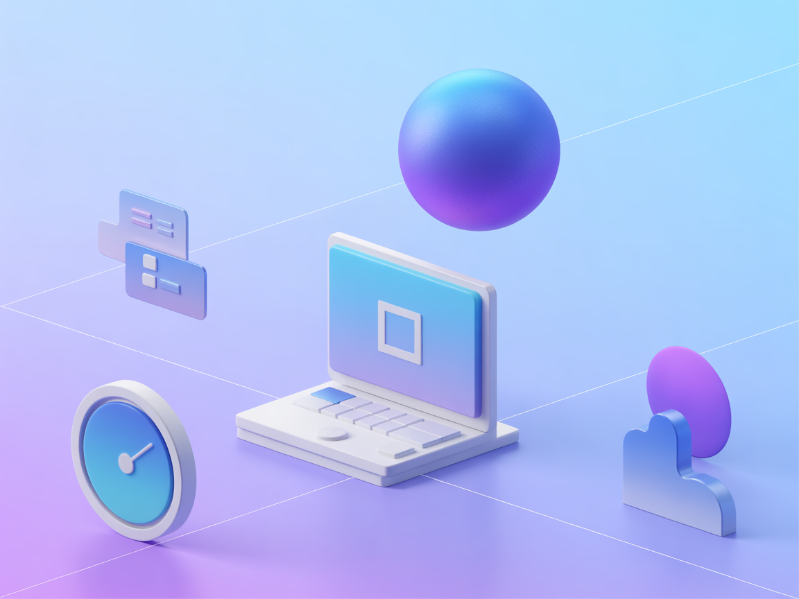 Minimalist SaaS illustration for Linear MCP integration