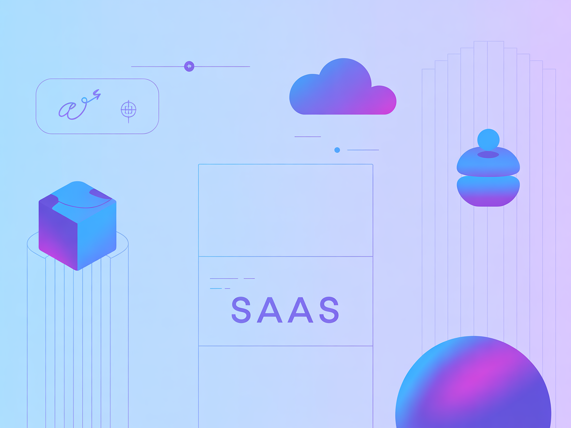 Minimalist SaaS illustration showing AI integration with Figma