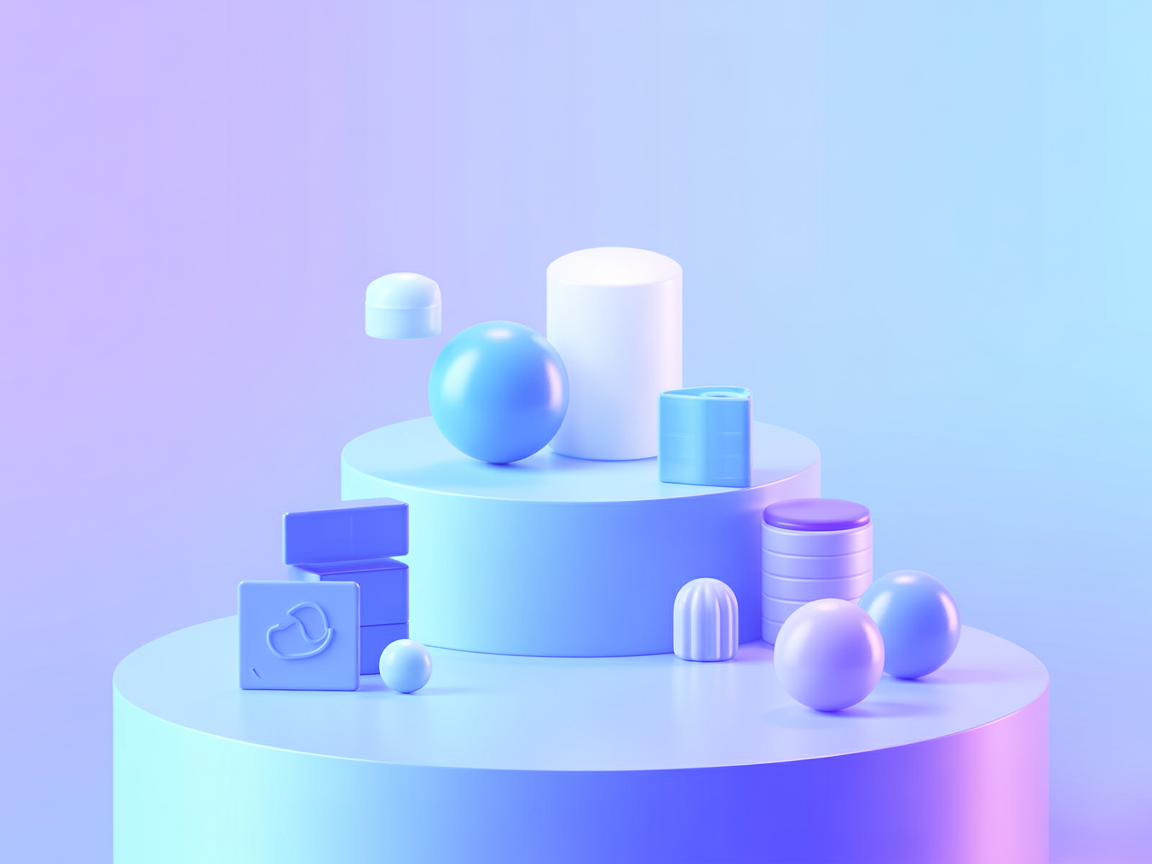 Minimalist vector image representing blockchain integration and AI connectivity