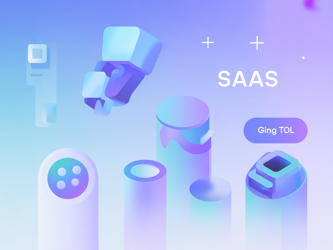 Vector minimalist SaaS illustration representing secure decentralized storage