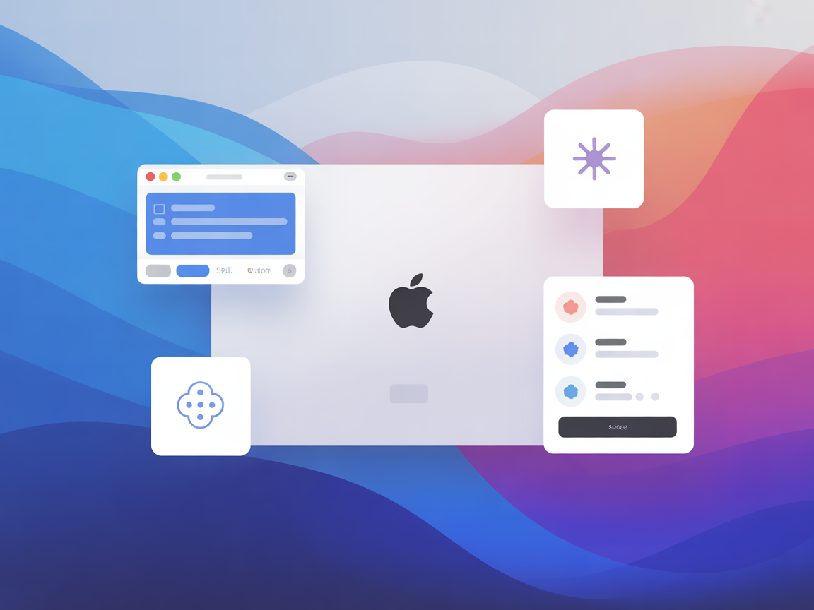 Minimalist illustration representing iMCP integration with macOS and AI