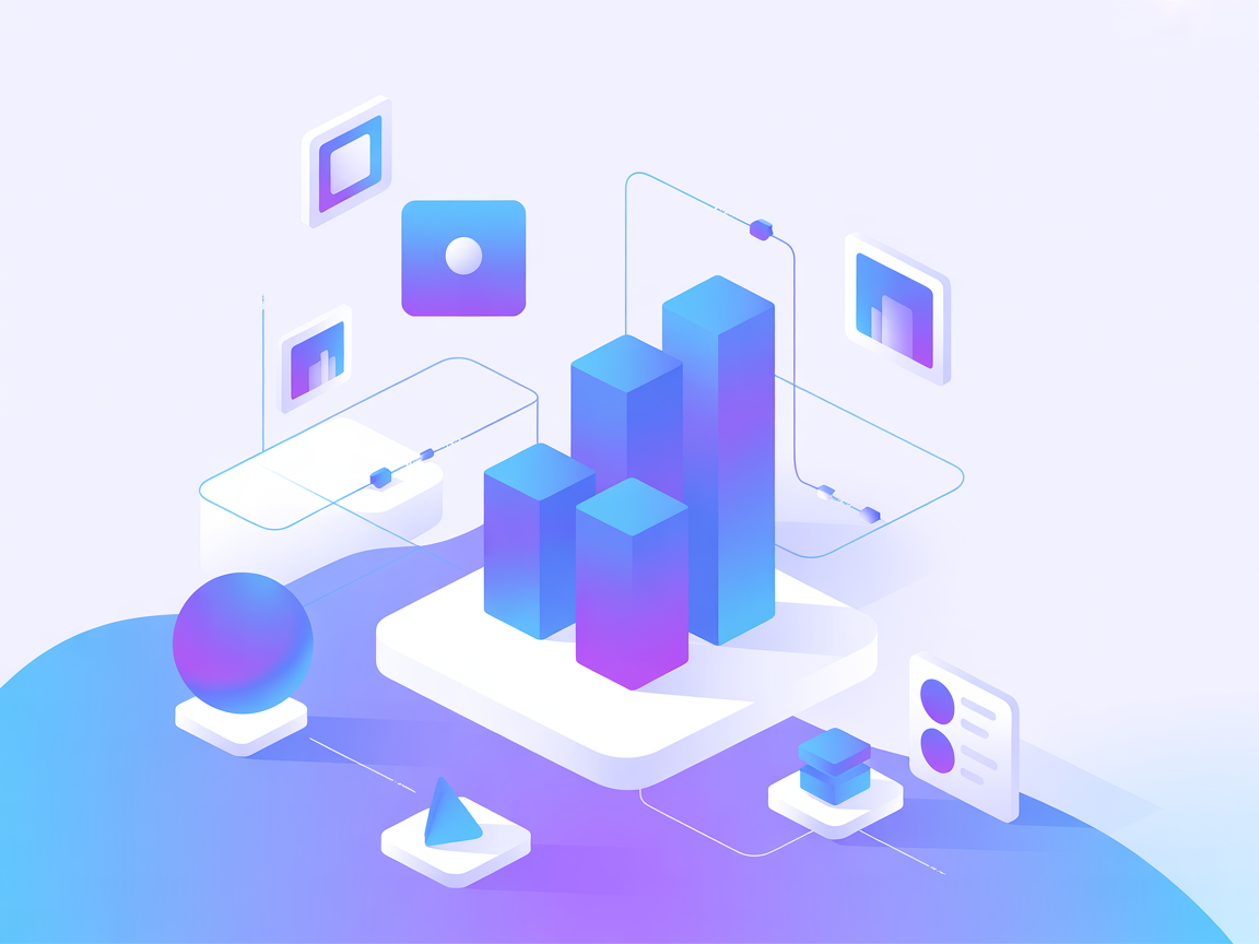 Vectorized objects showing B2B data and AI chat integration