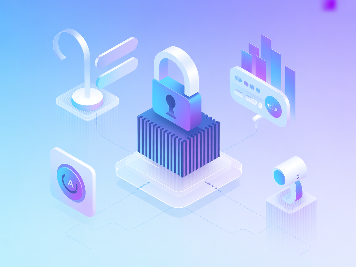 Minimalist SaaS integration illustration for Semgrep MCP