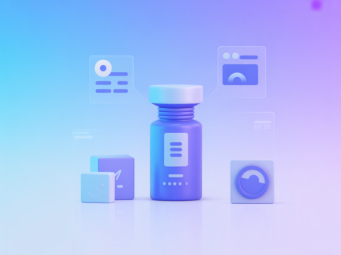 Minimalist SaaS vector illustration for OceanBase MCP Server integration