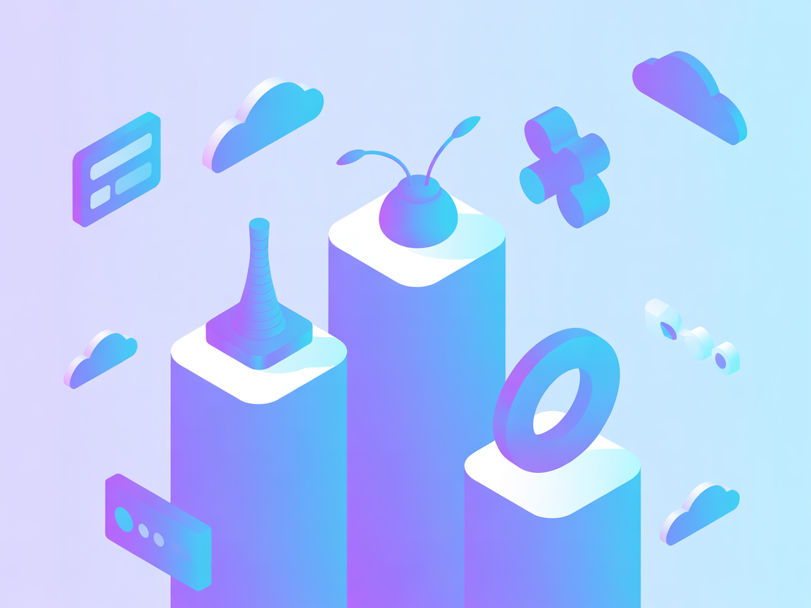 Minimalist vector showing Discourse forum search automation