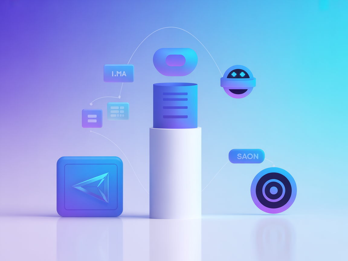 Minimalist AI and Unity integration illustration