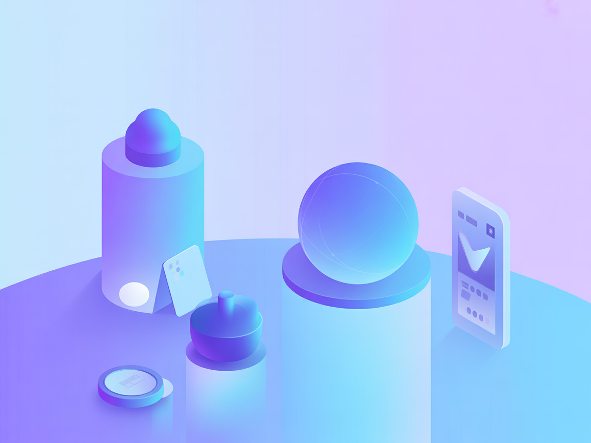 Minimalist vector image representing live screen sharing and network connectivity