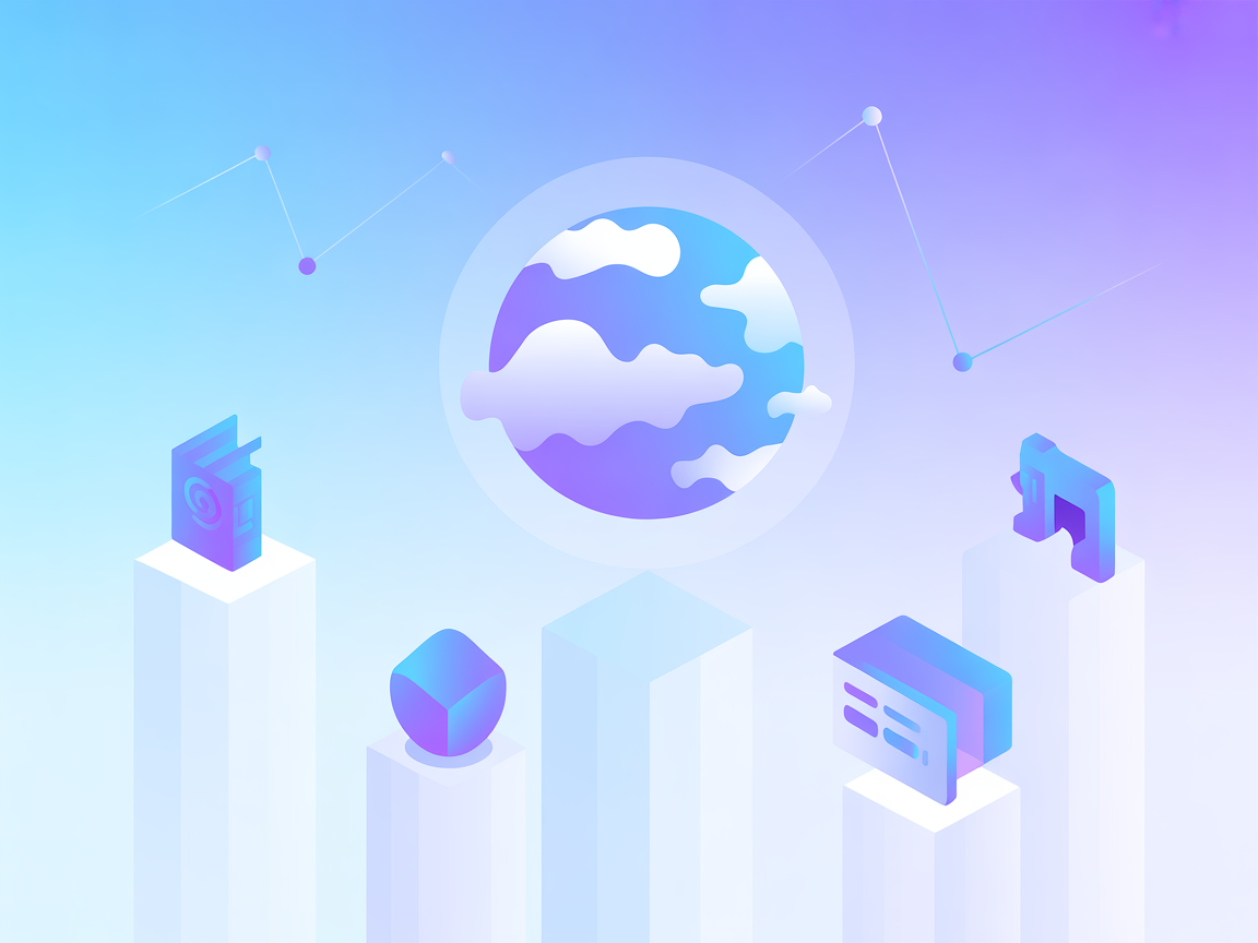 Automated retrospective workflow minimalist SaaS illustration
