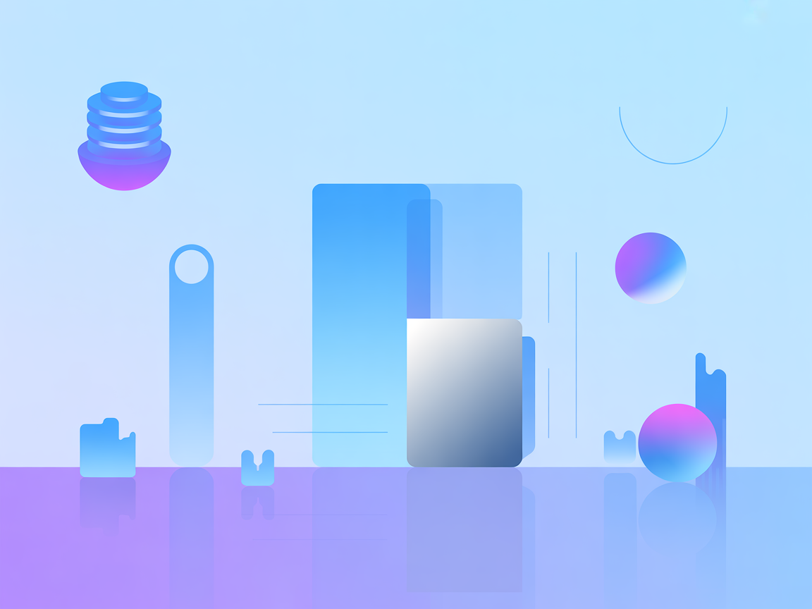 Minimalist blockchain API standardization illustration