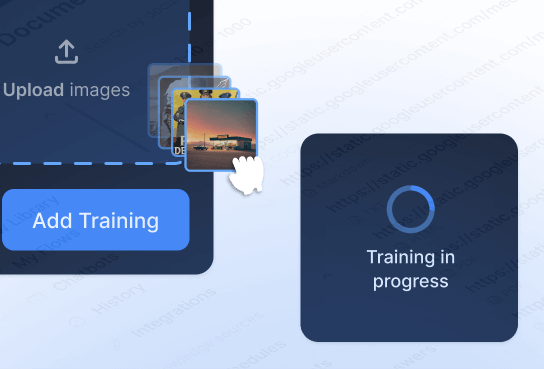 Uplaod your pictures and wait while Photomatic trains your AI model