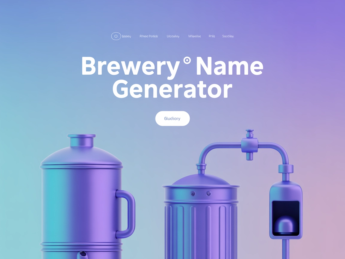 Brauerei-Namen Generator KI