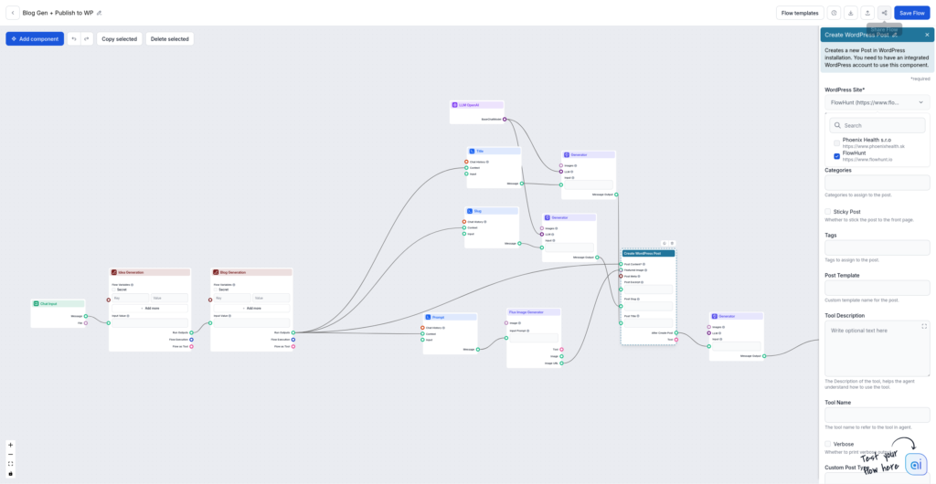 WordPress Flow Editor Integration
